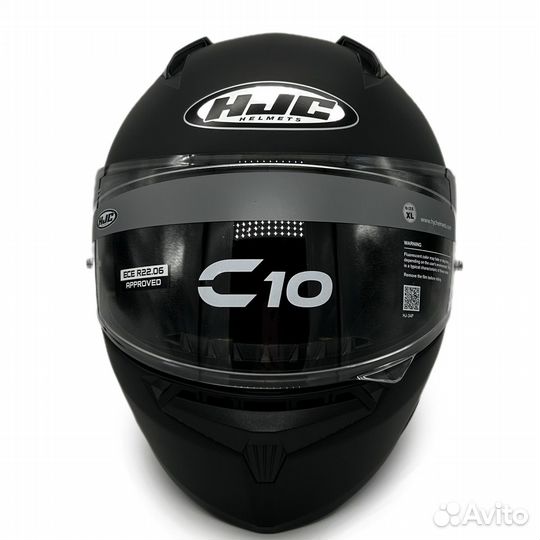 Мотошлем HJC C-10 semi flat black