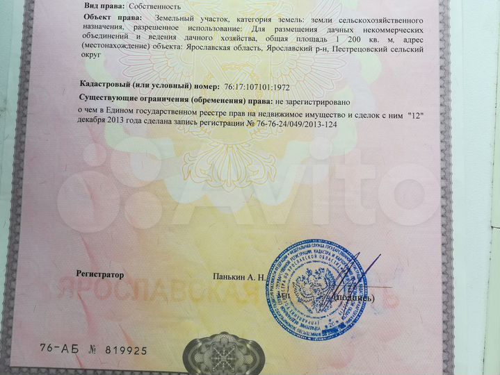 Участок 1 сот. (СНТ, ДНП)