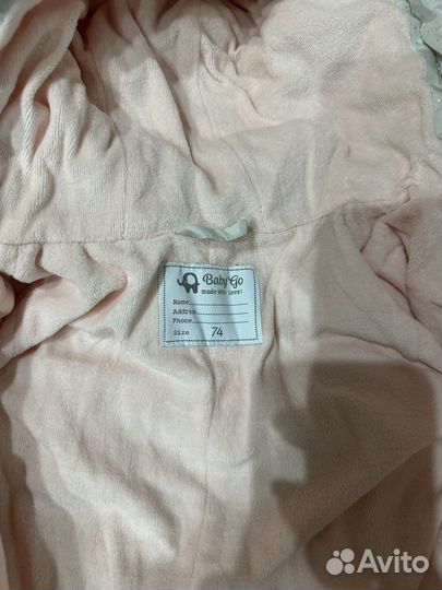 Зимний комбинезон для девочки 74 80