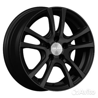 Скад 6x15/4x100 ET48 D54,1 Дели Черный бархат
