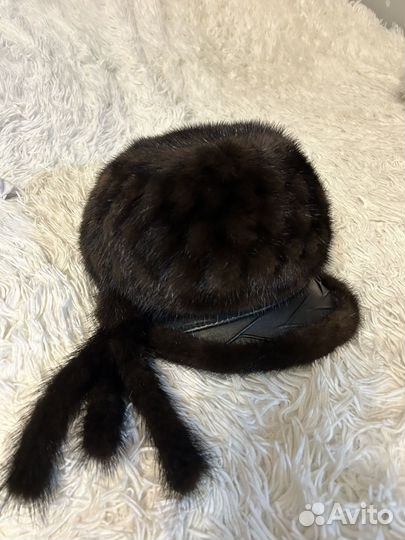 Шапка норковая женская