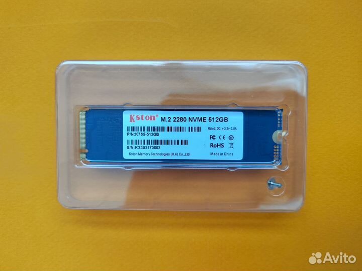 Kstone SSD M.2 2280 NVMe 512 GB 2500/2100 MB/s