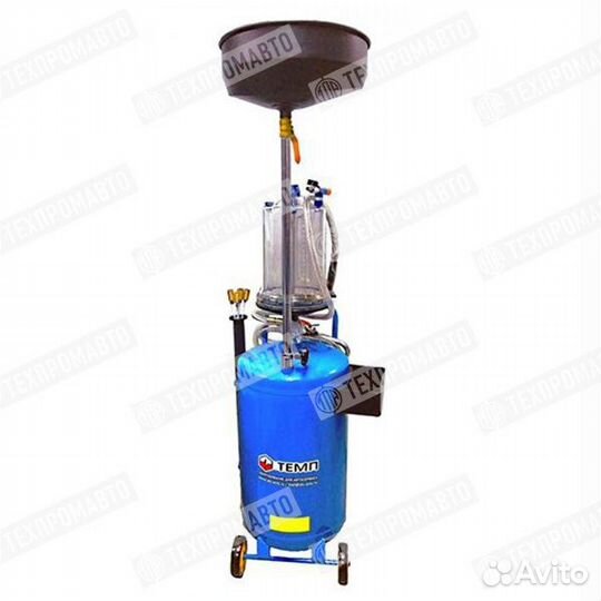 Установка для слива масла 70 литров c предкамерой