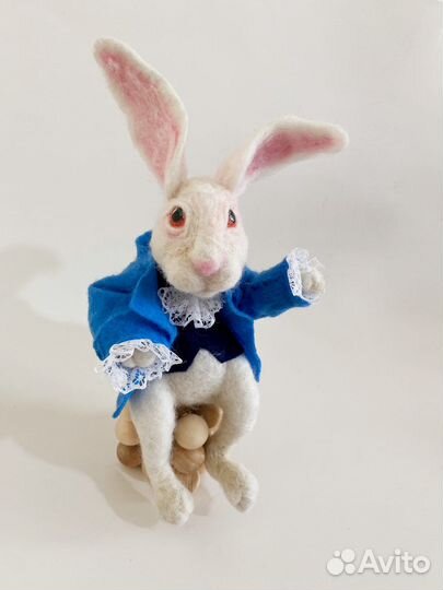 Кролик из шерсти Игрушки валяные из шерсти