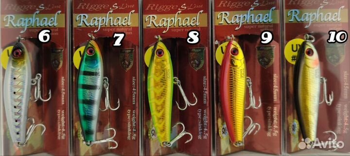 Воблер Zipbaits Rigge Raphael S-Line 45 S