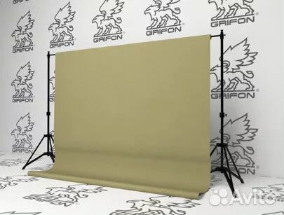 Бумажный серо-зелёный фон grey-green фотофон