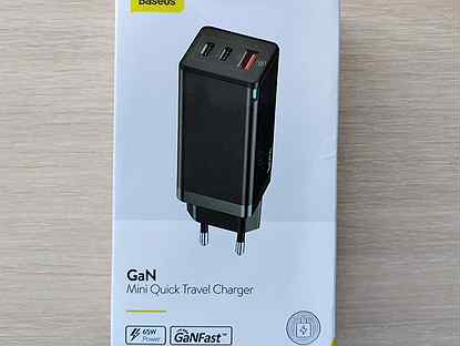 Зарядное устройство Baseus GaN 65W. Новое