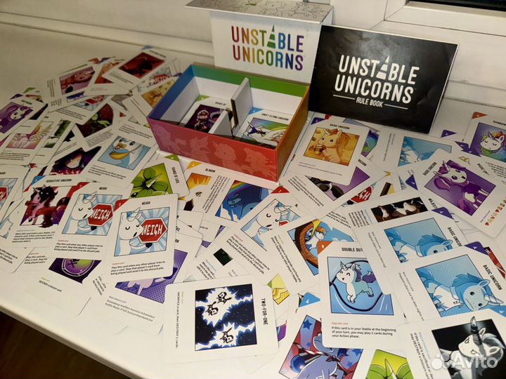 Настолка Unstable Unicorns с 3 дополнениями