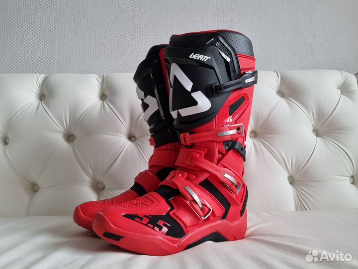 Мотоботы Leatt Boot 5.5 Flexlock Черно-Красные