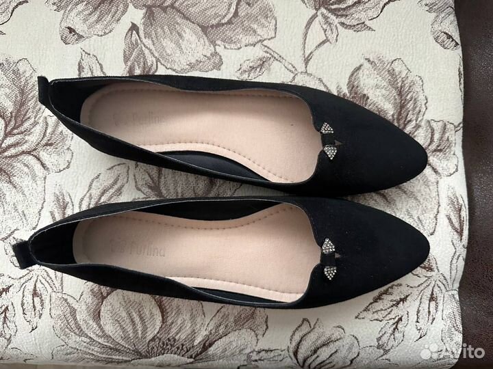 Балетки женские 40 размер черные