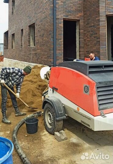 Механизированная полусухая стяжка