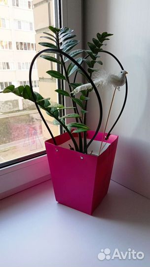 Пакет корзина для цветов