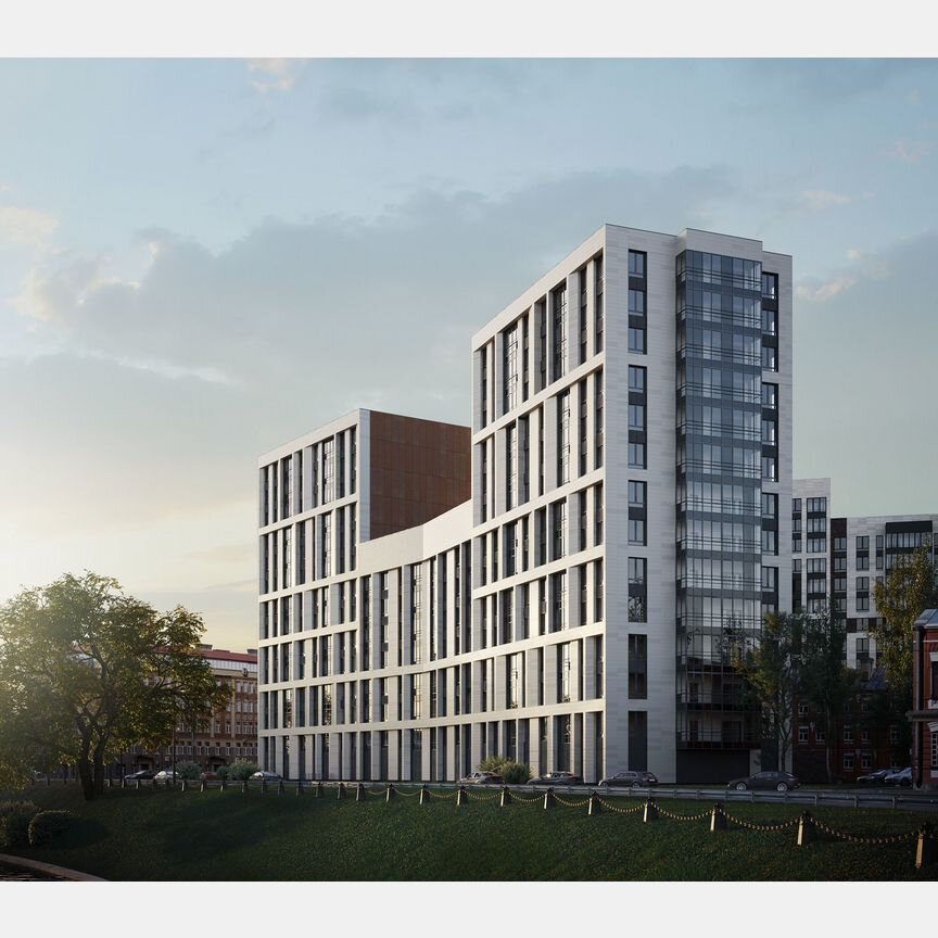 2-к. квартира, 69,5 м², 2/16 эт.