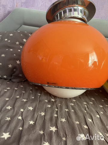 Светильник Meblo потолочный/настольный оранжевый