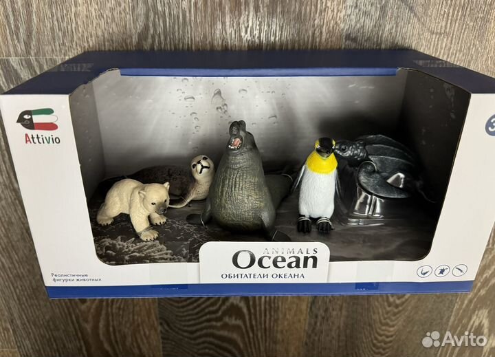 Фигурки животных attivio обитатели океана