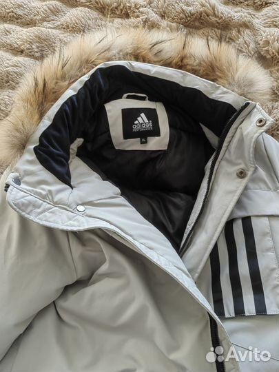 Пуховик длинный мужкой 52р с мехом