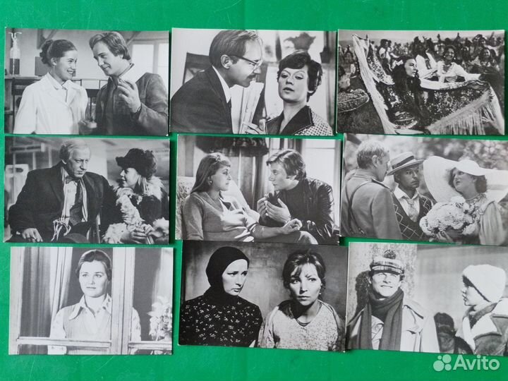 Открытки с кадрами из кинофильмов 1973-1978 гг
