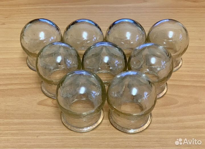 Медицинские стеклянные банки для массажа СССР