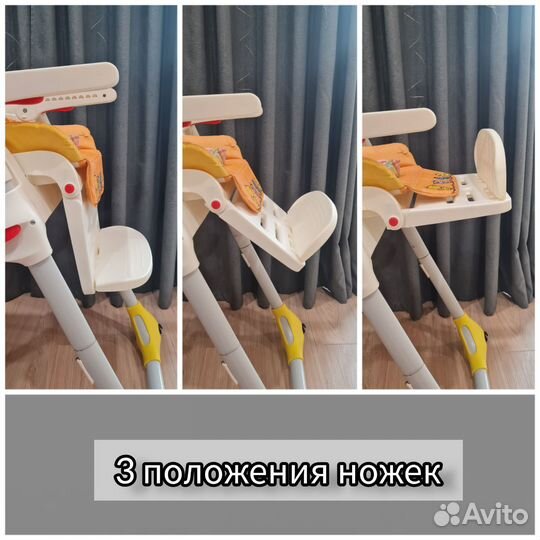 Стульчик для кормления chicco polly