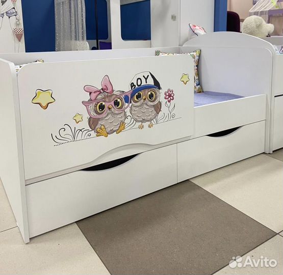 Детская Кровать 140х80 Малютка (правая/левая)