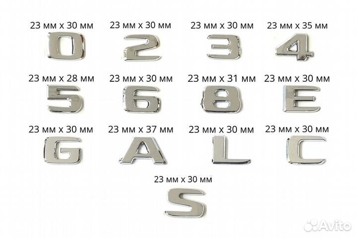 Шильдик багажника Mercedes A220 хром (2017+)