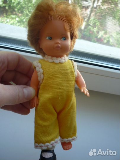 Кукла старинная времен СССР резиновая