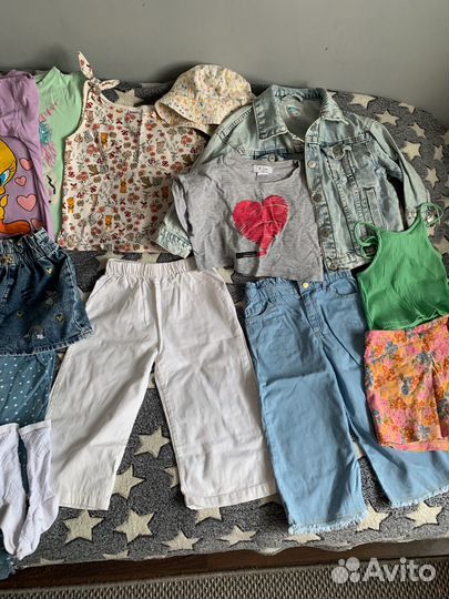 Летние вещи пакетом на девочку 98 104
