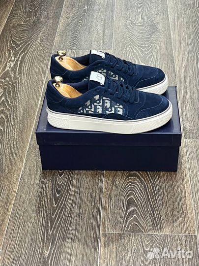 Кеды dior синий цвета
