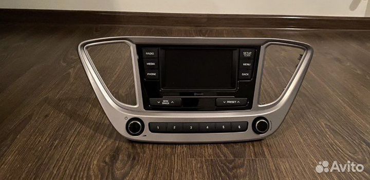 Штатная магнитола на hyundai solaris 2018
