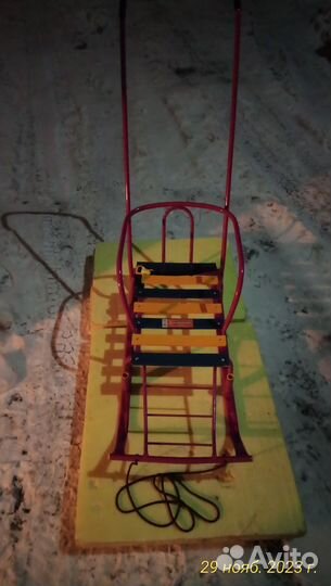 Детские санки тимка 5 комфорт с Колёсиками