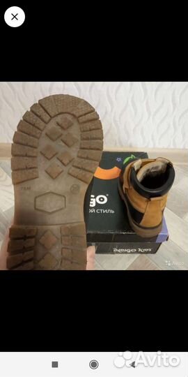 Зимние кожаные ботинки indigo