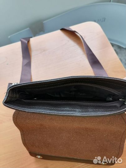 Мужская кожаная сумка через плечо