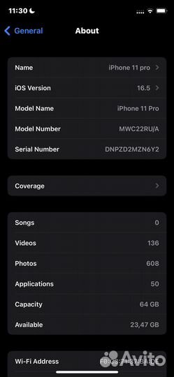iPhone 11 pro 64gb