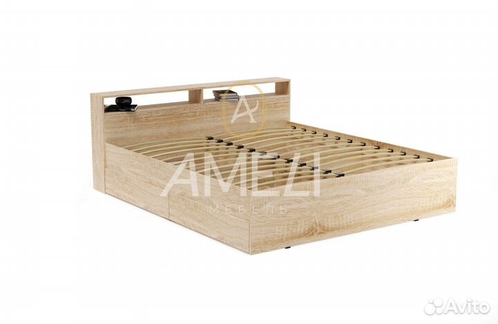 Кровать для девочки с ящиками