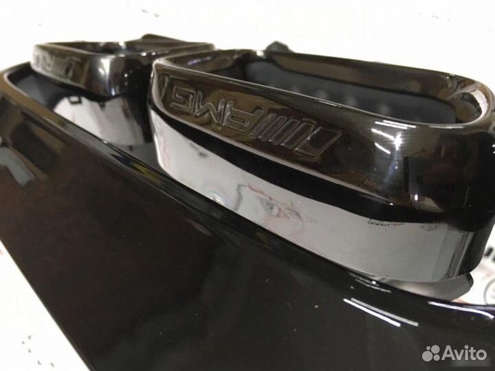 Диффузор + насадки black Mercedes C-class w205 C63