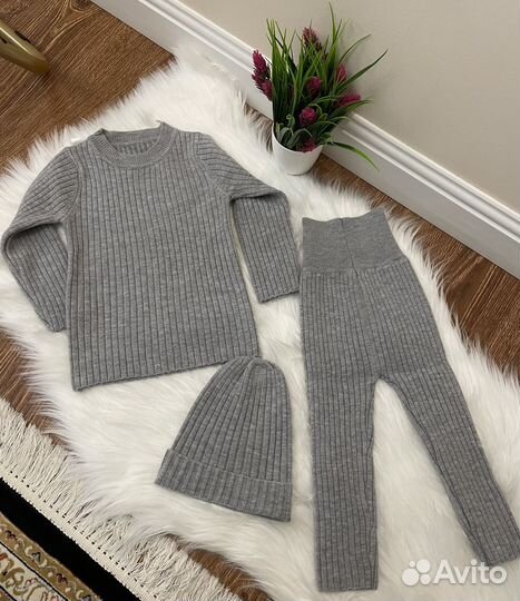 Теплый детский костюм 90