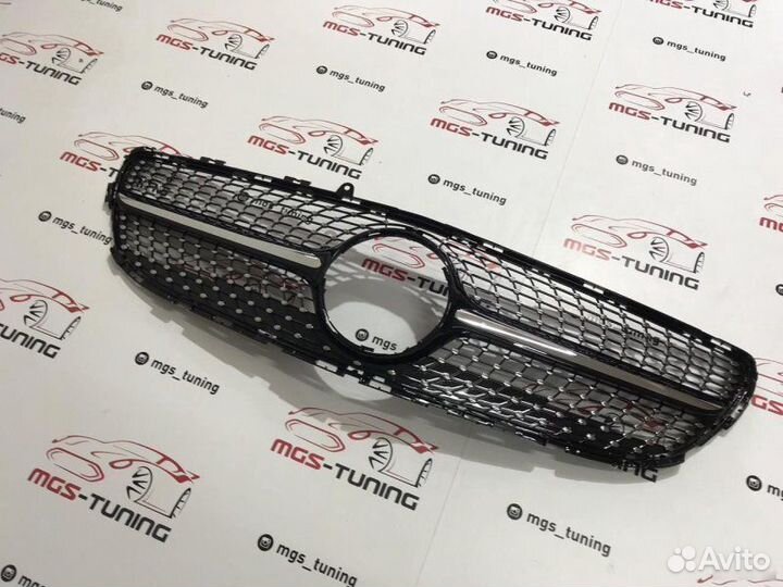 Решетка CLS W218 Diamond Black Без звезды