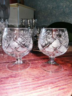 Фужеры, рюмки, стаканы хрустальные СССР