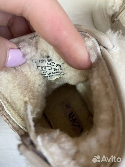 Сапожки Zara для девочки