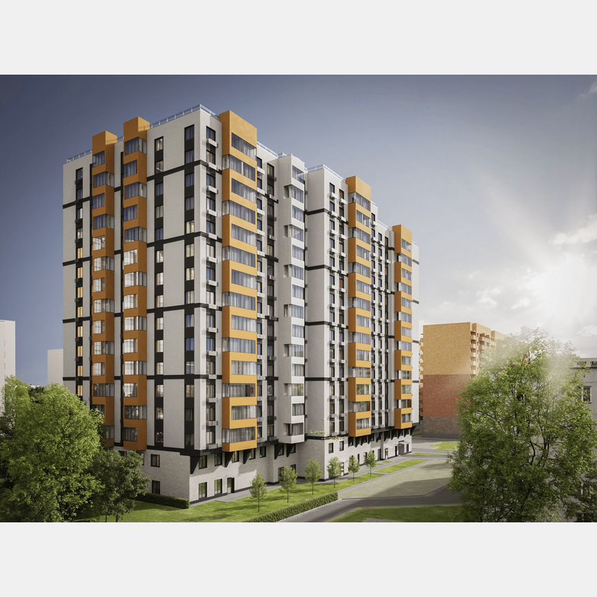 3-к. квартира, 84 м², 2/17 эт.