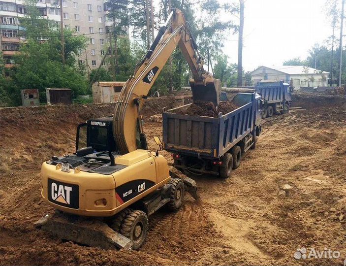 Вывоз грунта самосвалами