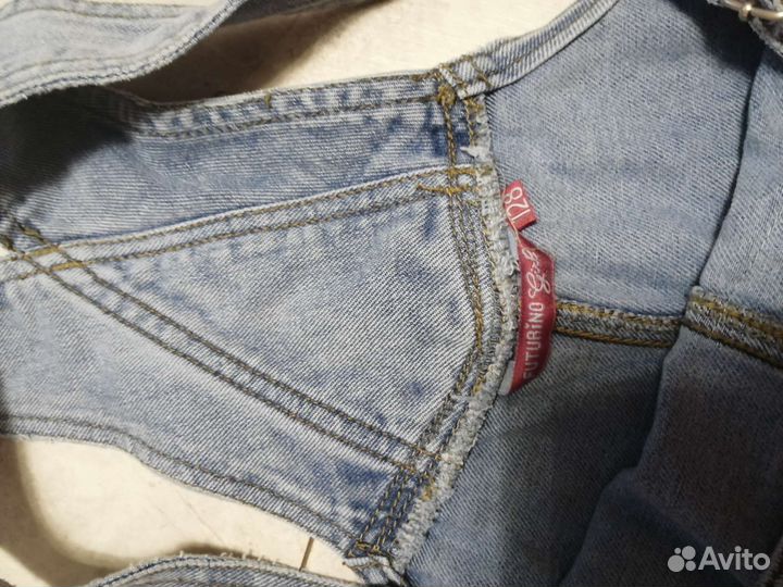 Джинсовый комбинезон для девочки