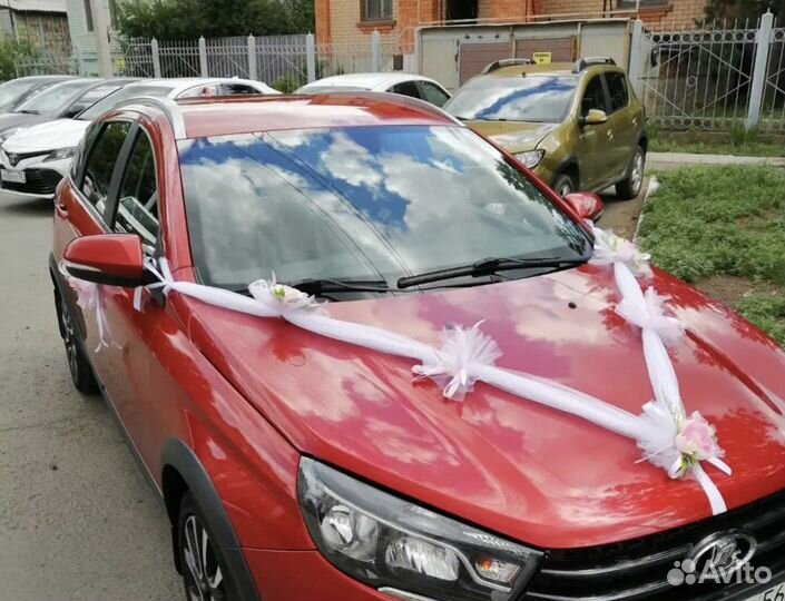 Свадебные украшения на машину (комплект)