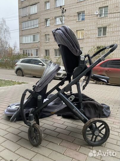 Коляска для двойни погодок uppababyvista