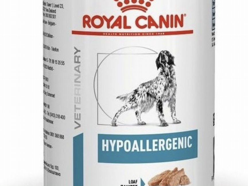 Консервы для собак Hypoallergenic royal canin