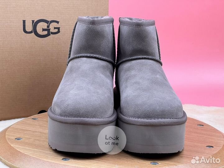 Угги женские Ugg Classic Mini Platform Smoke
