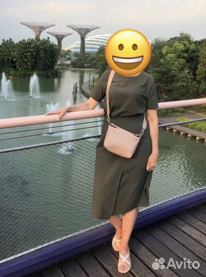 Платье х/б 46-48, дизайнерское,из Сингапура