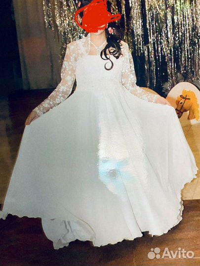 Свадебное платье 44-46 бу