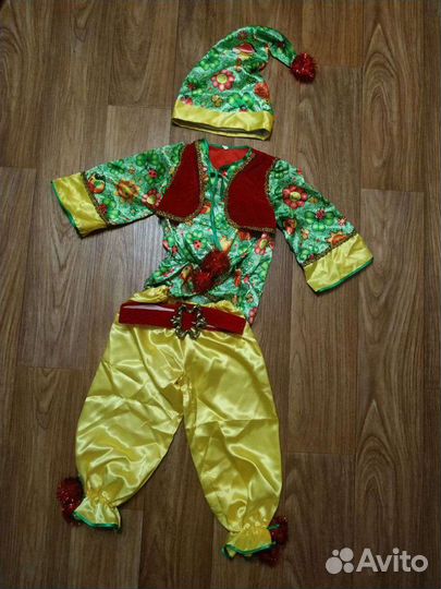 Карнавальный новогодний костюм гномика р-р 28