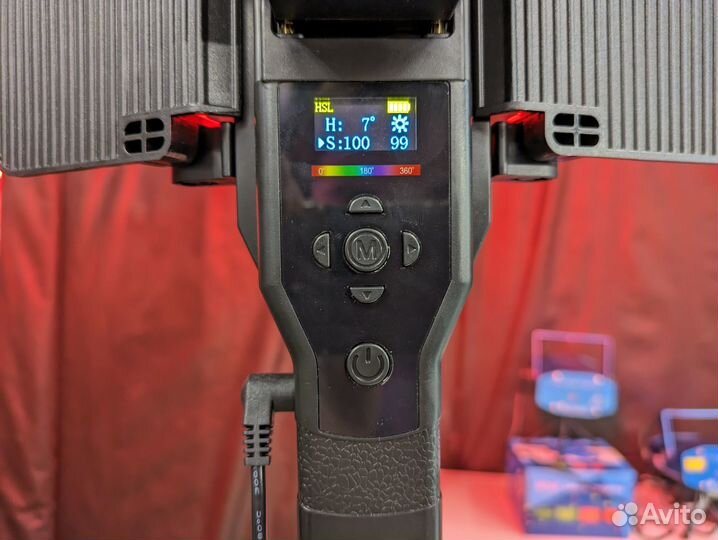 Осветитель для фото видео RGB 60w со шторками